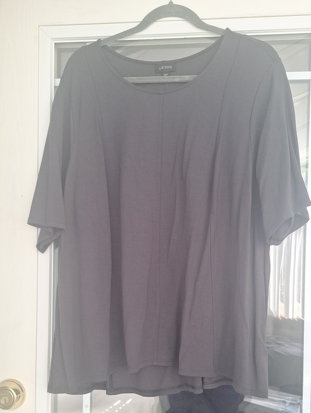 J.Jill Grey Casual Crewneck Shirt